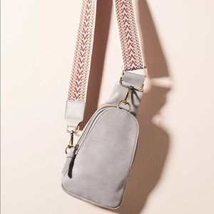 NWT Liberty Crossbody Sling Bag in Grey